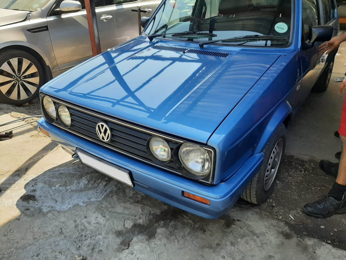 VW Golf Front-End Body Restoration